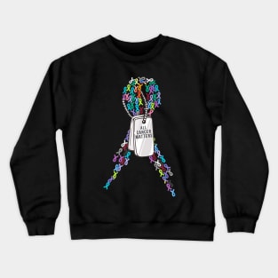 All Cancer Matters Awareness All Ribbons Crewneck Sweatshirt